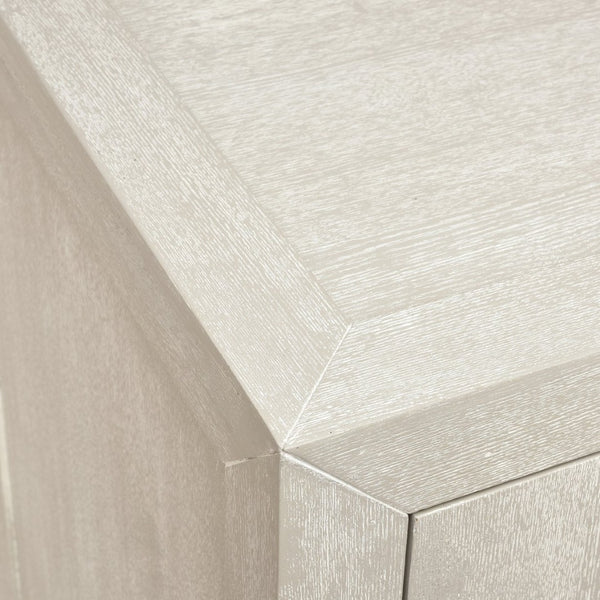 Atlas Hawick Credenza - Weathered White Cabinet for Stylish Storage in Living Rooms, Dining Areas & Offices ST11047-01