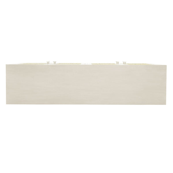Atlas Joyner Credenza - Versatile Four-Door Storage with Woven Wicker Insets & Bleached Almond Finish ST11048-01