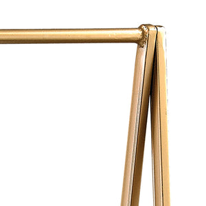 Atlas Kline Accent Shelf - Midcentury-Modern Design with Golden Frame & Gloss White Shelves for Small Spaces ST11050-01