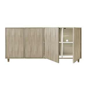 Atlas Lunan Bay Credenza - Stylish Gray Storage Solution with Modern Design & Versatile Use for Any Space ST11055-01