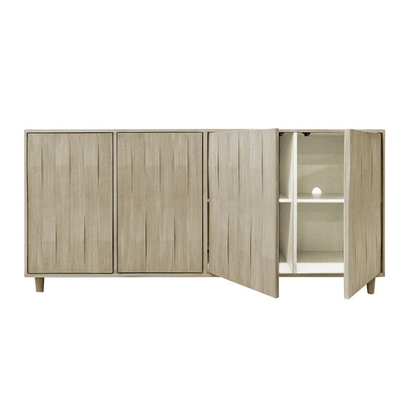 Atlas Lunan Bay Credenza - Stylish Gray Storage Solution with Modern Design & Versatile Use for Any Space ST11055-01