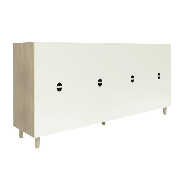 Atlas Lunan Bay Credenza - Stylish Gray Storage Solution with Modern Design & Versatile Use for Any Space ST11055-01