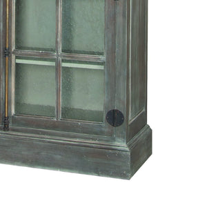 Atlas Manor Cabinet - Elegant Waterfront Grey Storage Solution with Greige Interior for Stylish Organization ST11056-01