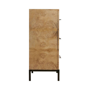 Atlas Marc Burled Wood 3-Drawer Chest - Stylish Storage Solution for Bedroom, Entryway, or Living Room ST11057-01