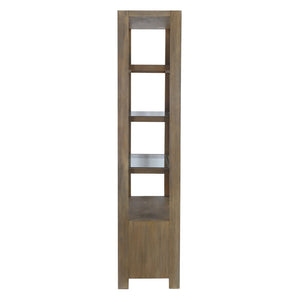 Atlas Markham Bookshelf - Timeless Solid Wood Design with Glass Shelves & Hidden Storage for Any Space ST11058-01
