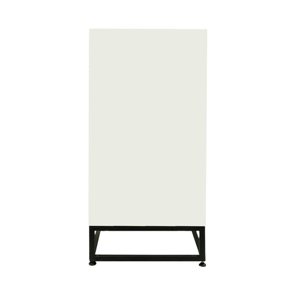 Atlas Matthews Credenza – Modern Three-Door Storage Cabinet with Marble Inserts & Hidden Hardware Design ST11059-01