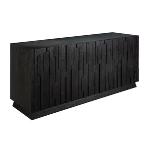 Atlas Minato Credenza - Hand-Finished Shou Sugi Ban Design with Versatile Storage for Modern Spaces ST11060-01
