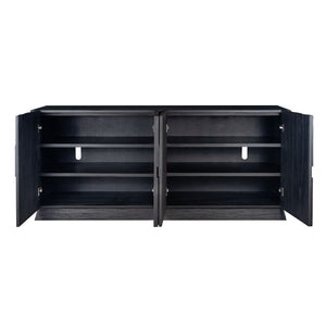 Atlas Minato Credenza - Hand-Finished Shou Sugi Ban Design with Versatile Storage for Modern Spaces ST11060-01