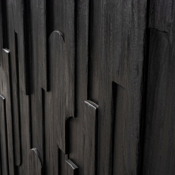 Atlas Minato Credenza - Hand-Finished Shou Sugi Ban Design with Versatile Storage for Modern Spaces ST11060-01