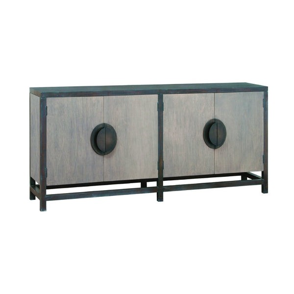 Atlas Mula Credenza - Handcrafted Graywash Storage Solution with Rustic Charm for Modern Spaces ST11061-01