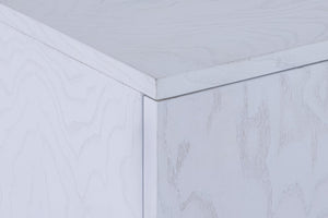 Atlas Prospect Credenza - Elegant White Ash Burl Storage with Sculptural Design for Modern Interiors ST11066-01