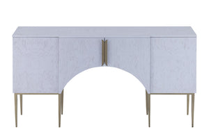 Atlas Prospect Credenza - Elegant White Ash Burl Storage with Sculptural Design for Modern Interiors ST11066-01
