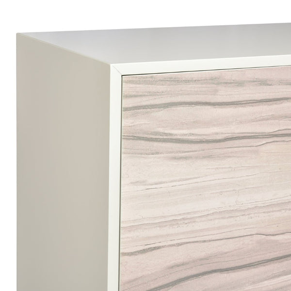 Atlas Reynolds Cabinet - Elegant Two-Door Storage with Adjustable Shelves and Brass-Tone Base for Modern Homes ST11067-01