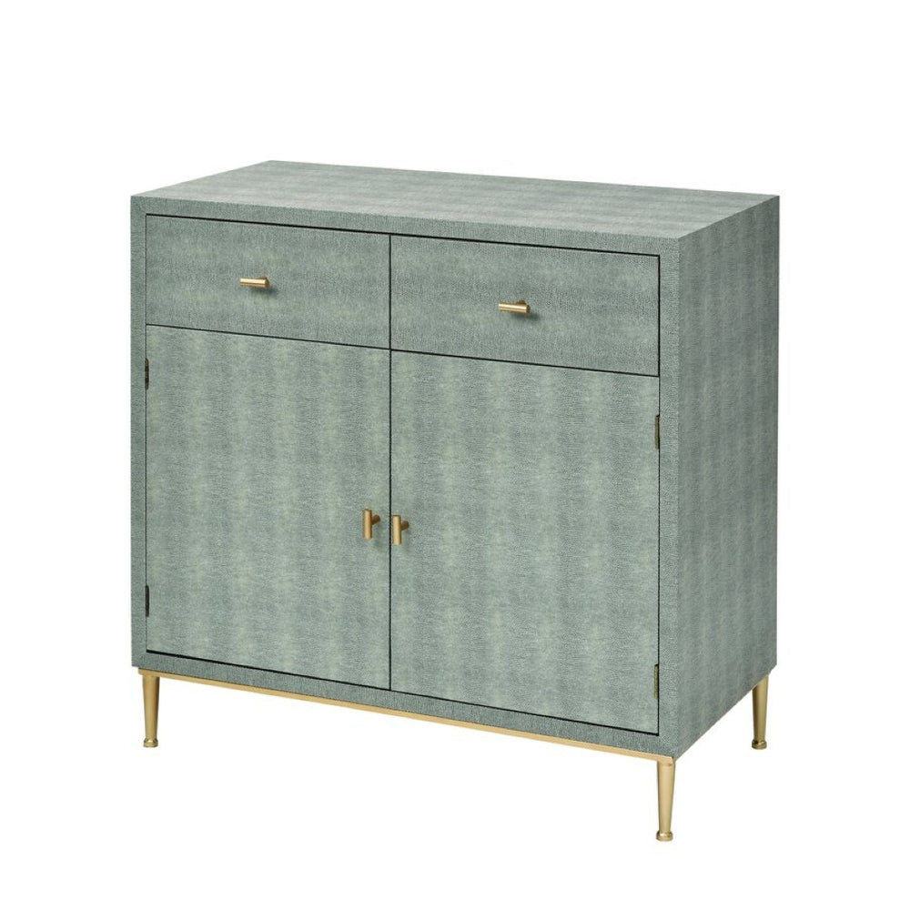 Atlas Sands Point Cabinet: Vintage-Inspired Faux Shagreen Storage Solution for Modern Living Rooms & More ST11069-01