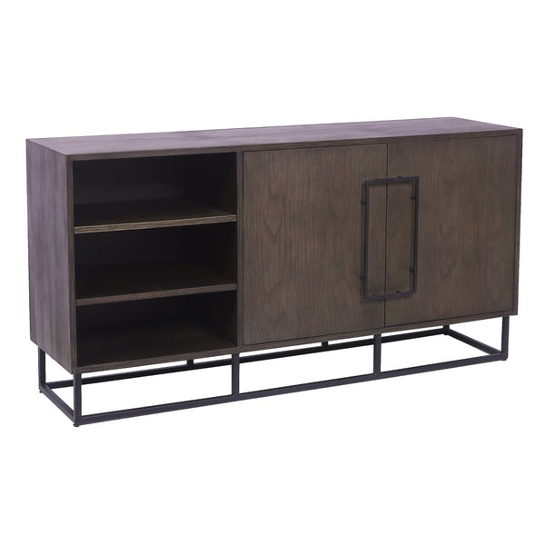Atlas Seaton Credenza - Modern Industrial Storage Solution with Warm Wood Tones & Metal Frame for Any Space ST11072-01