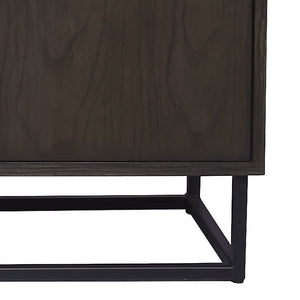 Atlas Seaton Credenza - Modern Industrial Storage Solution with Warm Wood Tones & Metal Frame for Any Space ST11072-01