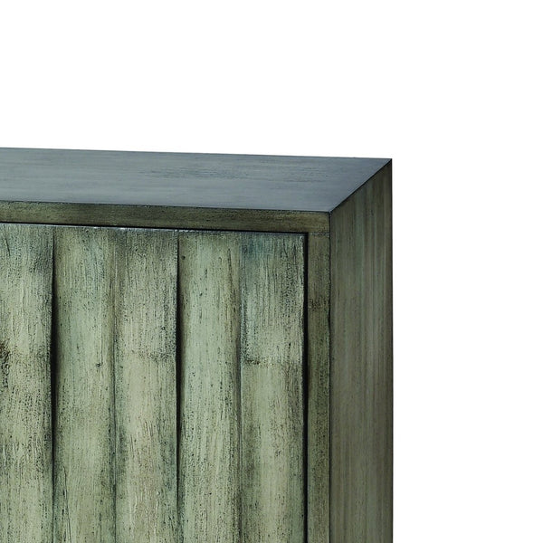 Atlas Seychelles Wood Credenza – Modern Storage Solution with Rippled Doors for Dining & Living Spaces ST11074-01