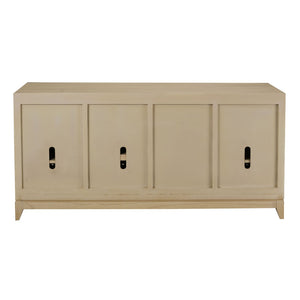 Atlas Sunset Harbor Credenza - Sandy Cove: Coastal-Inspired Storage with Adjustable Shelves & Metal Pulls ST11081-01
