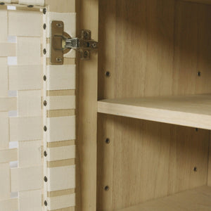Atlas Sunset Harbor Credenza - Sandy Cove: Coastal-Inspired Storage with Adjustable Shelves & Metal Pulls ST11081-01