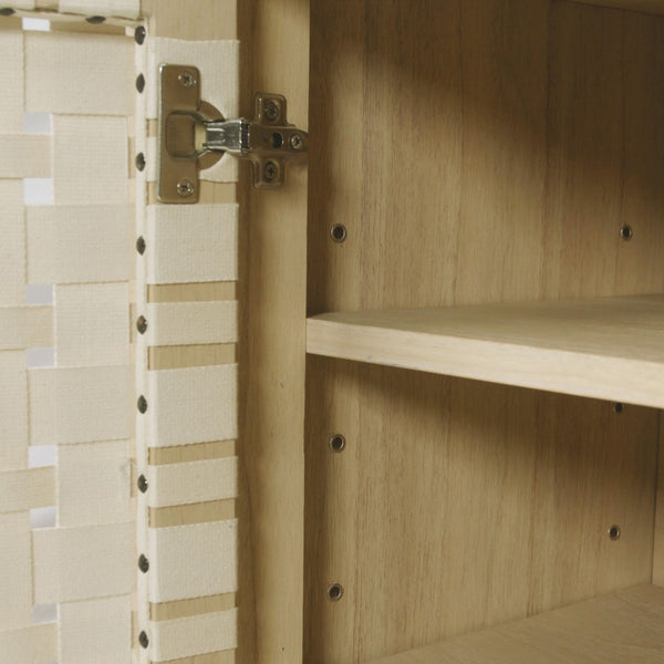 Atlas Sunset Harbor Credenza - Sandy Cove: Coastal-Inspired Storage with Adjustable Shelves & Metal Pulls ST11081-01