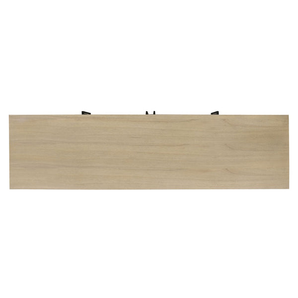 Atlas Sunset Harbor Credenza - Sandy Cove: Coastal-Inspired Storage with Adjustable Shelves & Metal Pulls ST11081-01