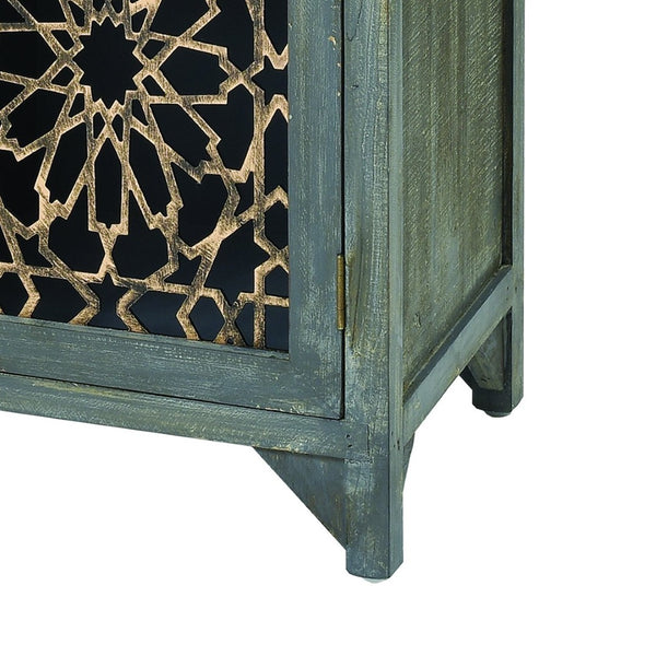 Atlas Topanga Cabinet - Modern Bohemian Storage Solution with Rustic Charm for Living Areas & Entryways ST11083-01