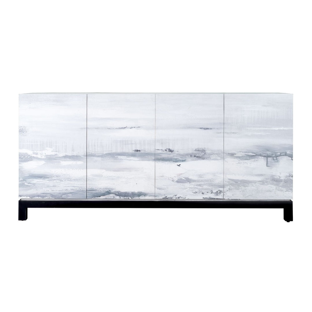 Atlas Torres Credenza - Stunning Seascape Storage Cabinet for Living Room, Office, or Dining Room Decor ST11085-01