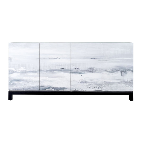 Atlas Torres Credenza - Stunning Seascape Storage Cabinet for Living Room, Office, or Dining Room Decor ST11085-01