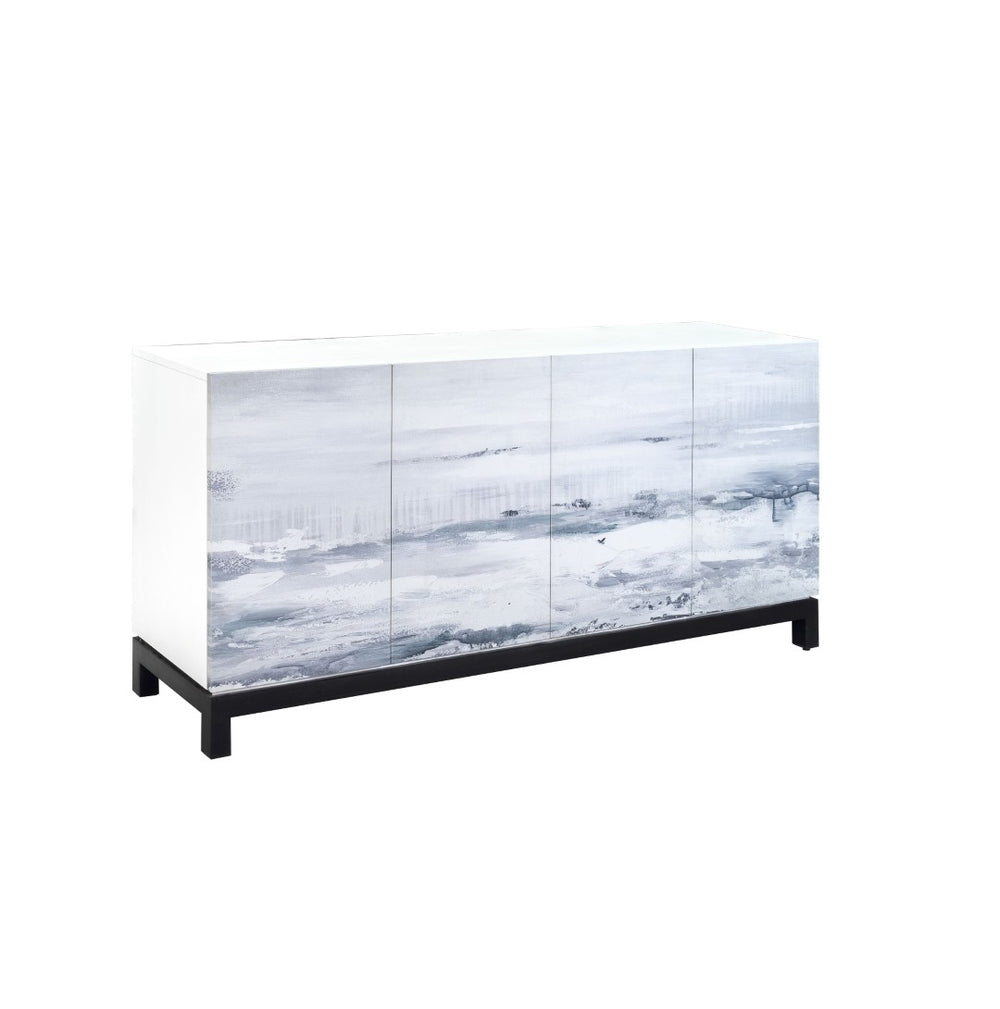 Atlas Torres Credenza - Stunning Seascape Storage Cabinet for Living Room, Office, or Dining Room Decor ST11085-01