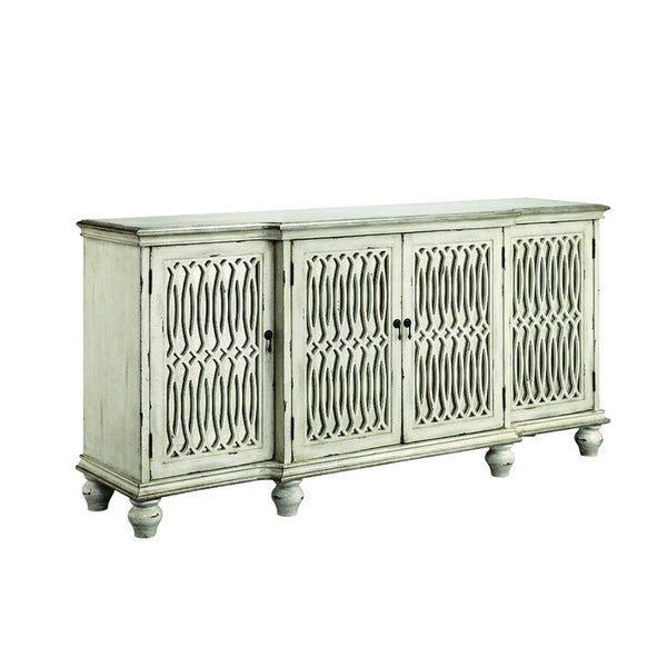 Atlas Whitney Credenza - Hand-Painted Antique Mirror Storage Solution for Living Room & Dining Areas ST11090-01