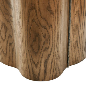 Atlas Woodside Credenza - Elegant Medium Oak with Marble Top for Stylish Storage & Organization Solutions ST11094-01