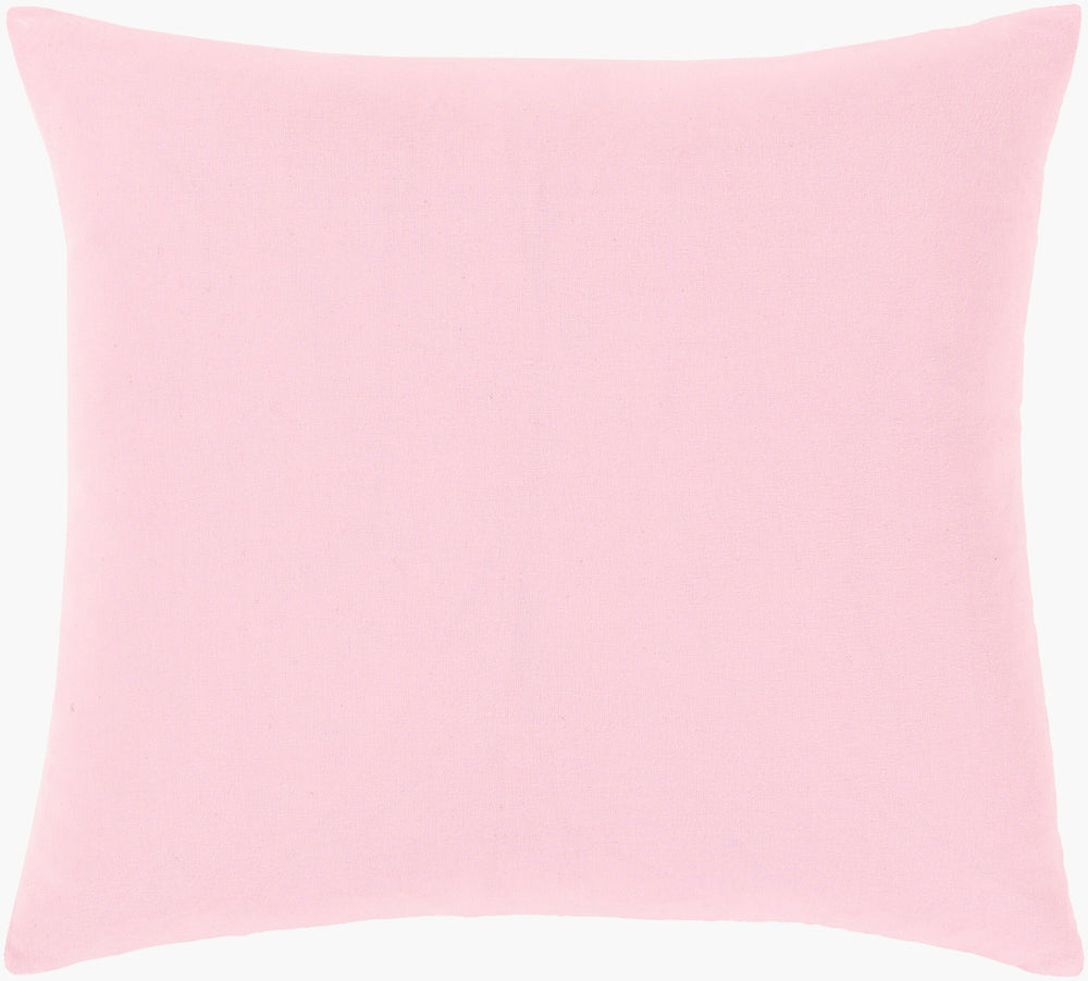 Surya Typography St-113 18"X18" Cotton Accent Pillow - Bold Design For Chic Home Décor & Comfort Light Pink Cotton,Cotton St113-1818