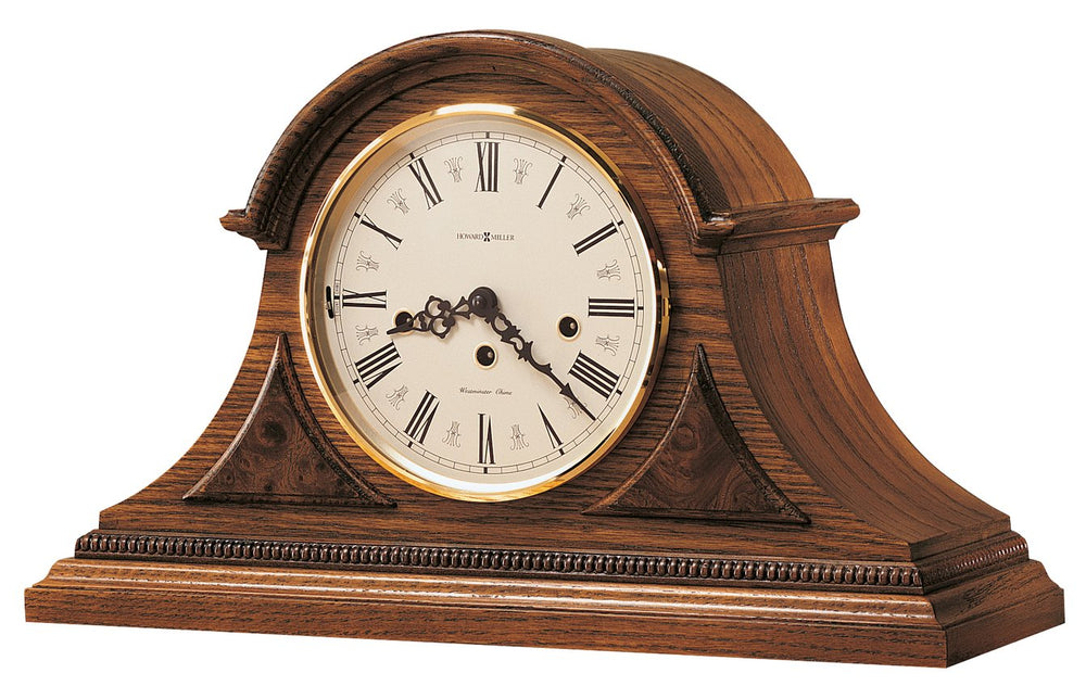 Hekman Furniture 613102 Elegant Worthington Mantel Clock With Oak Finish, Roman Numeral Dial & Westminster Chime Features Yorkshire Oak Worthington Mantel Clock 613102