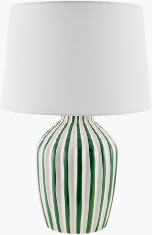 Livabliss Stratos Ceramic Table Lamp with Linen Shade for Warm Ambient Bedroom Lighting STA-003