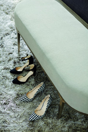 Bernhardt Bernhardt Linea Metal Bench With Textured Graphite Cast Aluminum Base, Upholstered Rustic Modern Seat 384508