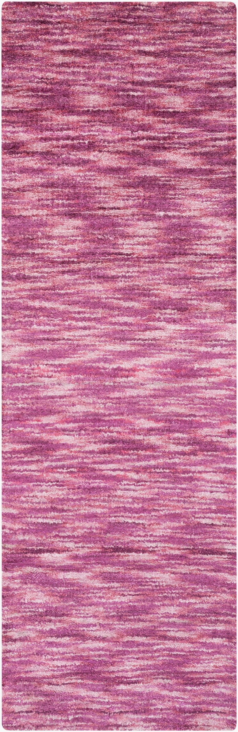 Surya Static Stc-4001 2'6" X 8' Hand Loomed Viscose Rug - Modern Elegance For Your Home Decor Space Magenta Viscose Stc4001-268
