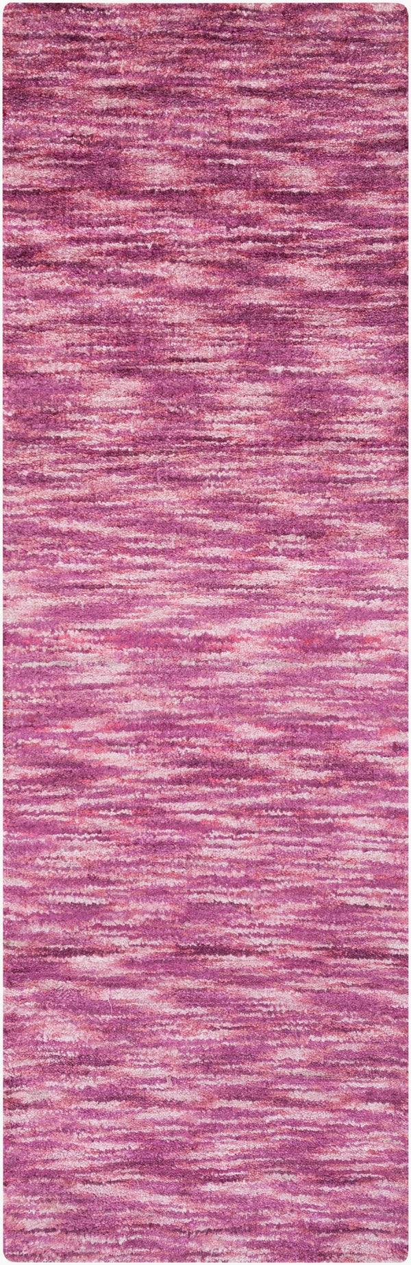 Surya Static Stc-4001 2'6" X 8' Hand Loomed Viscose Rug - Modern Elegance For Your Home Decor Space Magenta Viscose Stc4001-268