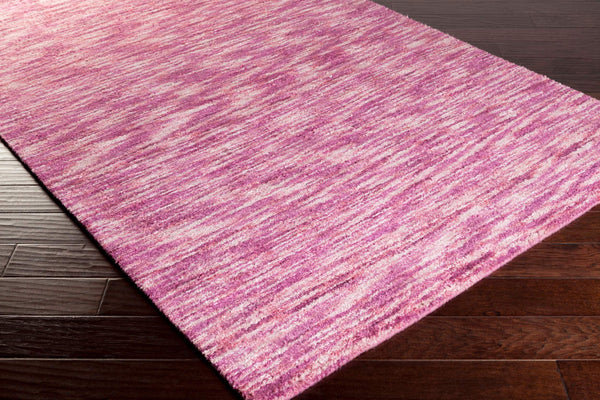 Surya Static Stc-4001 2'6" X 8' Hand Loomed Viscose Rug - Modern Elegance For Your Home Decor Space Magenta Viscose Stc4001-268