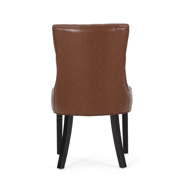 English Elm Cheney Tufted Upholstered Dining Chair Set with Solid Wood Legs for Modern Rooms 54181.00PUCOGN