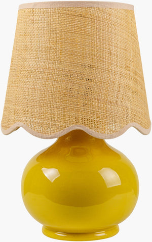 Livabliss Stella Cottage Table Lamp Felt Cotton Textural Base for Nightstand or Side STD-002