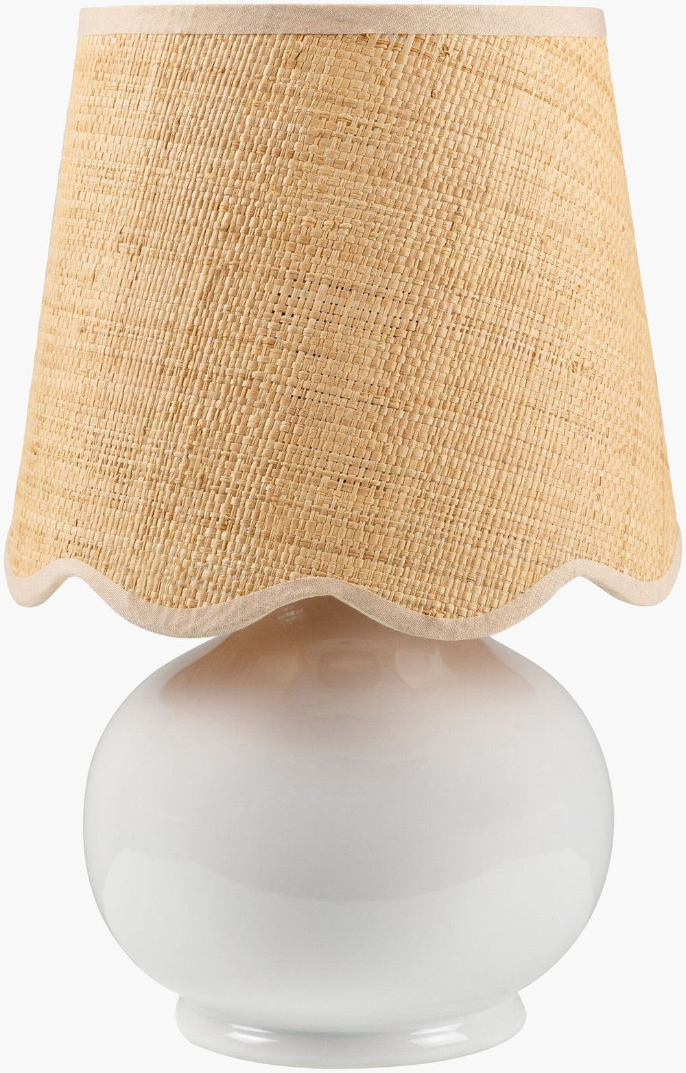 Livabliss Stella Petite Felt Cotton Cottage Table Lamp for Cozy Nightstand Ambient Glow STD-003