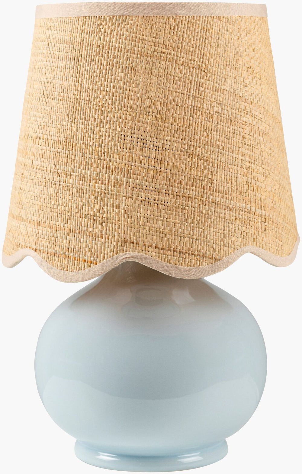 Livabliss Stella Cottage Style Felt Cotton Accent Lamp for Nightstand or Compact Shelf Decor STD-004