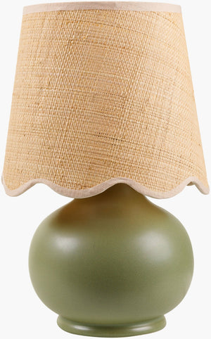 Livabliss Stella Compact Felt Cotton Cottage Table Lamp Soft Textured Shade for Nightstands STD-007