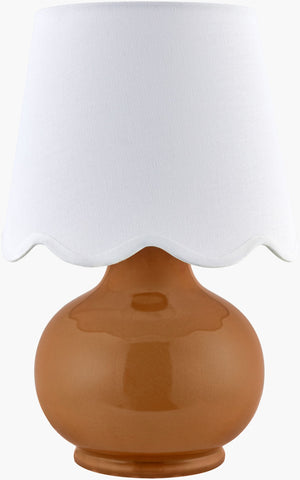 Livabliss Stella Cottage Accent Lamp Felt Cotton Base Warm Ambient Glow for Nightstand or Side Table STD-022