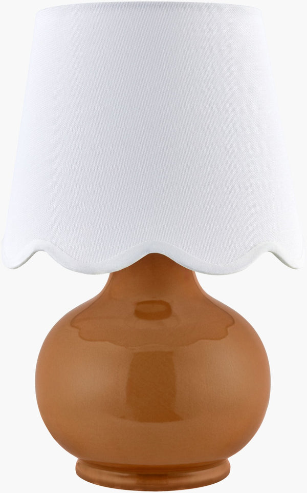 Livabliss Stella Cottage Accent Lamp Felt Cotton Base Warm Ambient Glow for Nightstand or Side Table STD-022