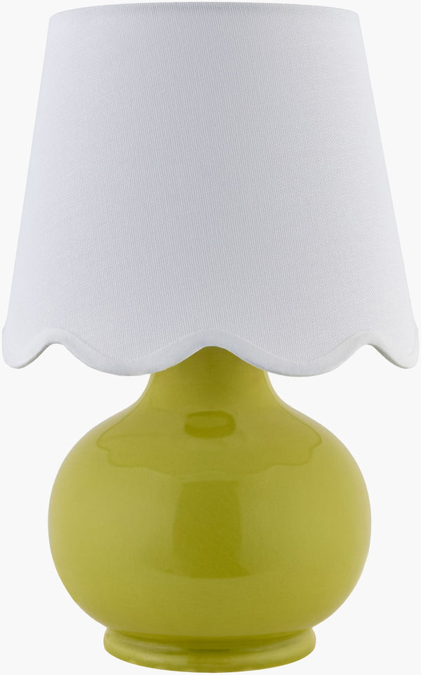 Livabliss Stella Petite Country Cottage Accent Lamp with Felt Cotton Soft Textural Bedside Glow STD-027