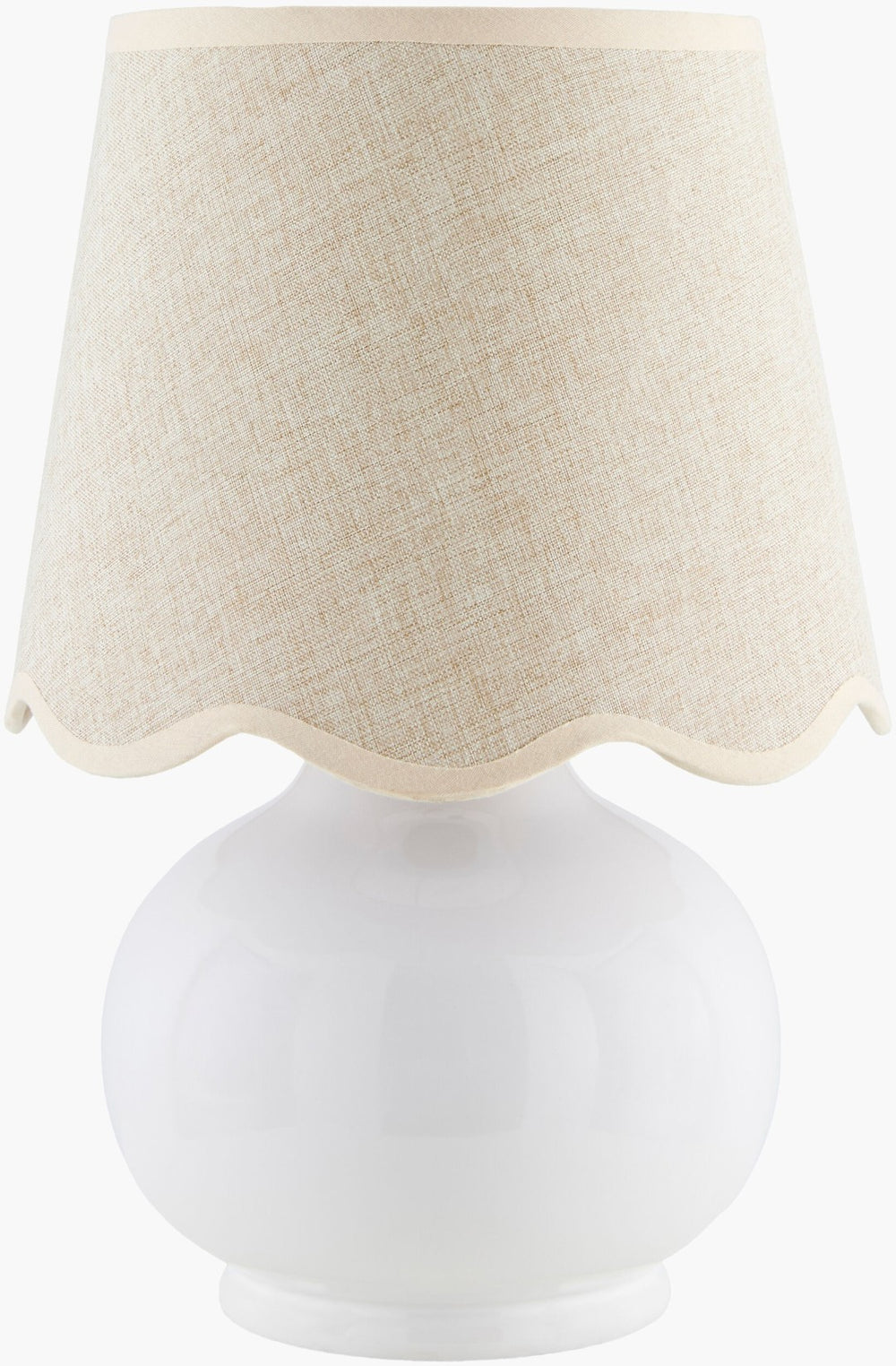 Livabliss Stella Handcrafted Felt Cotton Table Lamp Petite Cottage Accent for Bedroom Nightstand STD-047