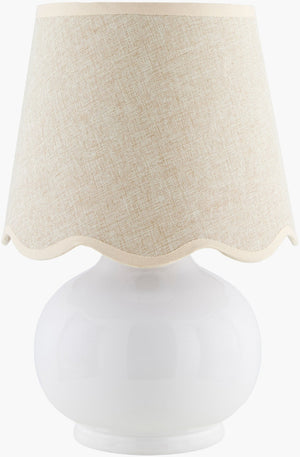 Livabliss Stella Handcrafted Felt Cotton Table Lamp Petite Cottage Accent for Bedroom Nightstand STD-047