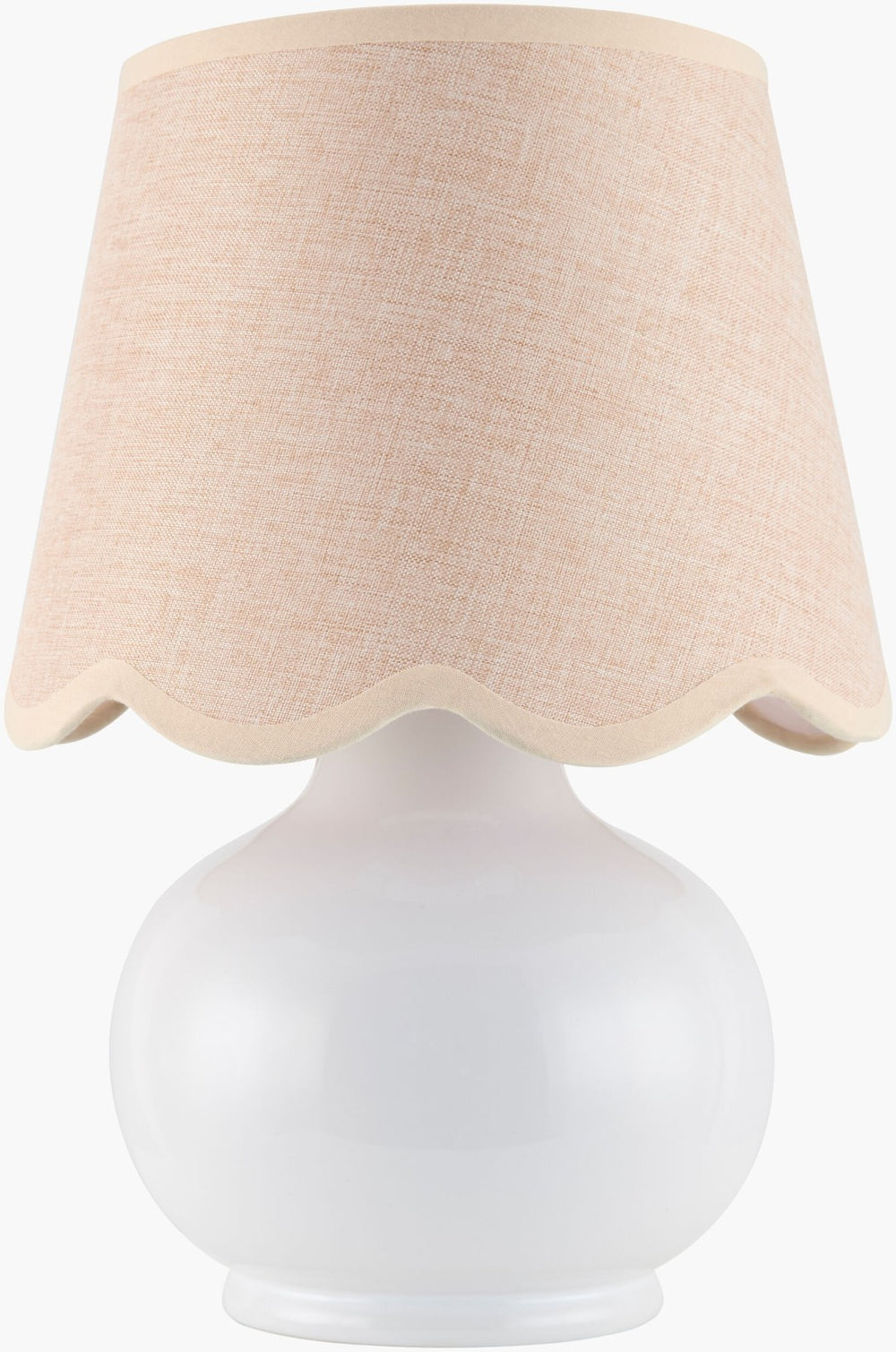 Livabliss Stella Cottage Table Lamp Felt Cotton Shade Soft Ambient Glow for Nightstand Decor STD-048