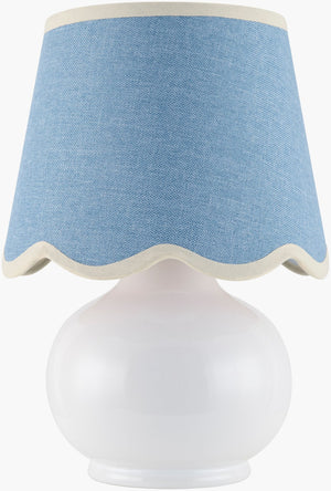 Livabliss Stella Petite Felt Cotton Accent Lamp for Cozy Bedroom Nightstand Ambient Glow STD-049